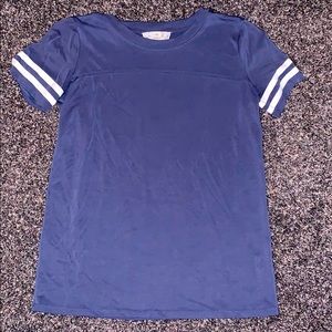 Blue tee